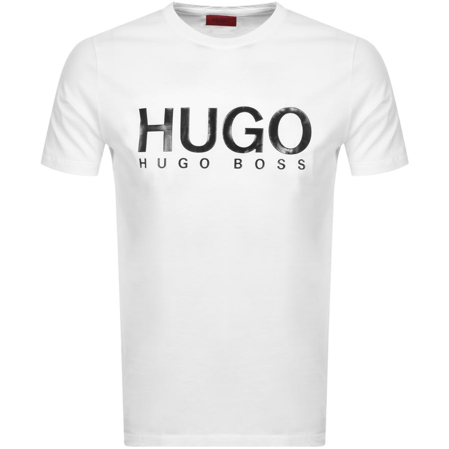 Alternative Image for ProductHUGO Dolive Crew Neck Short Sleeve T Shirt White1